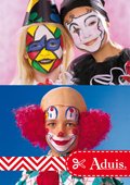 Bunte Gesichter im Fasching