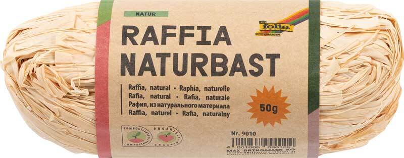 Naturbast Raffia - 50 g, natur