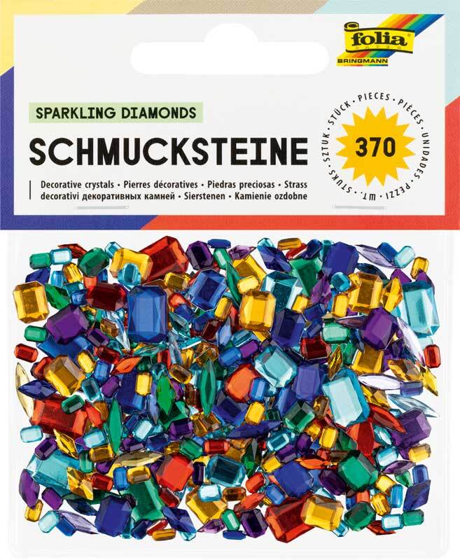 Schmucksteine - 370 Stk. Pkg., Diamanten &amp; Octagon