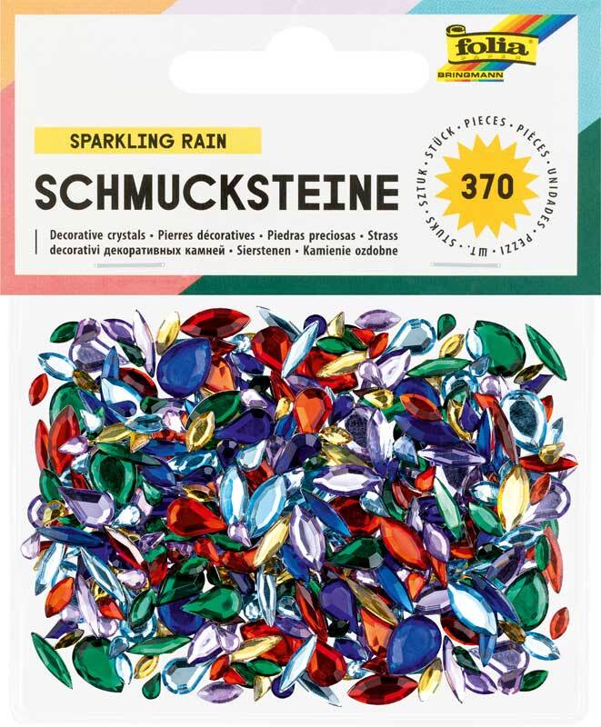 Schmucksteine - 370 Stk. Pkg., Navette &amp; Tropfen