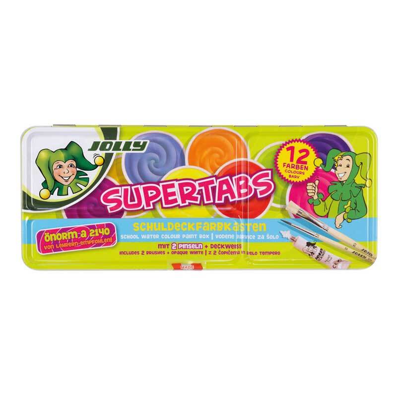 Deckfarben Jolly Supertabs, 12 Farben