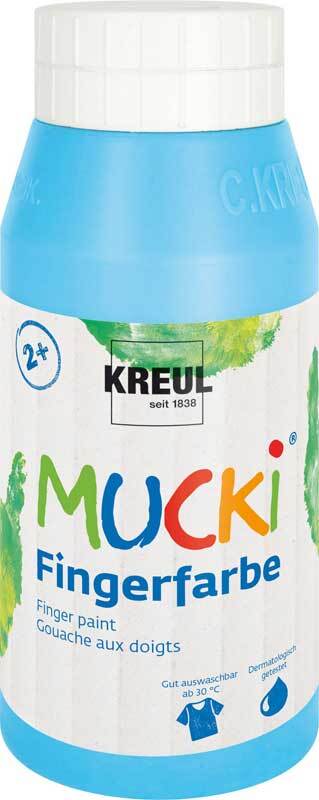 Fingerfarbe MUCKI - 750 ml, hellblau