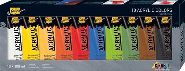 Acrylfarben Acrylic Set Solo Goya - 10 x 100 ml