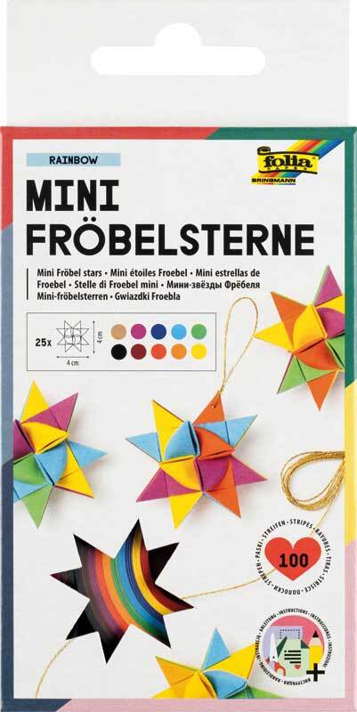 Papierstreifen - Mini Fr&#xF6;belsterne