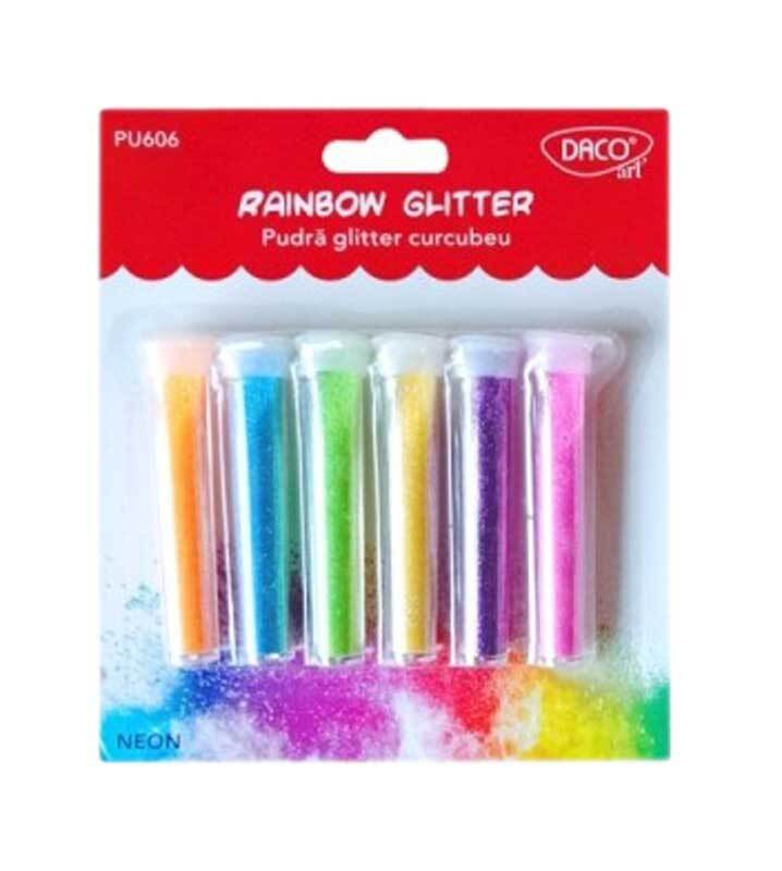 Glitterpulver Set - Regenbogen