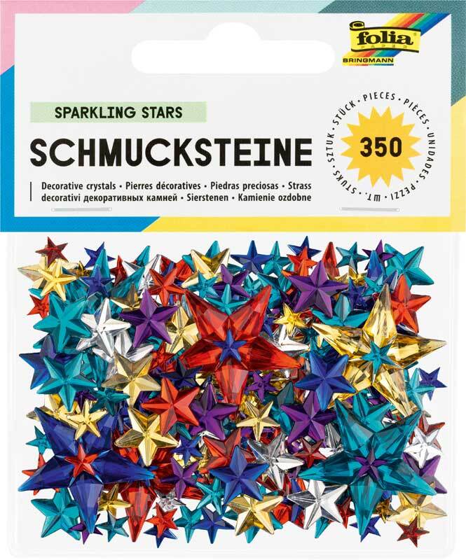 Schmucksteine - 350 Stk. Pkg., Sterne