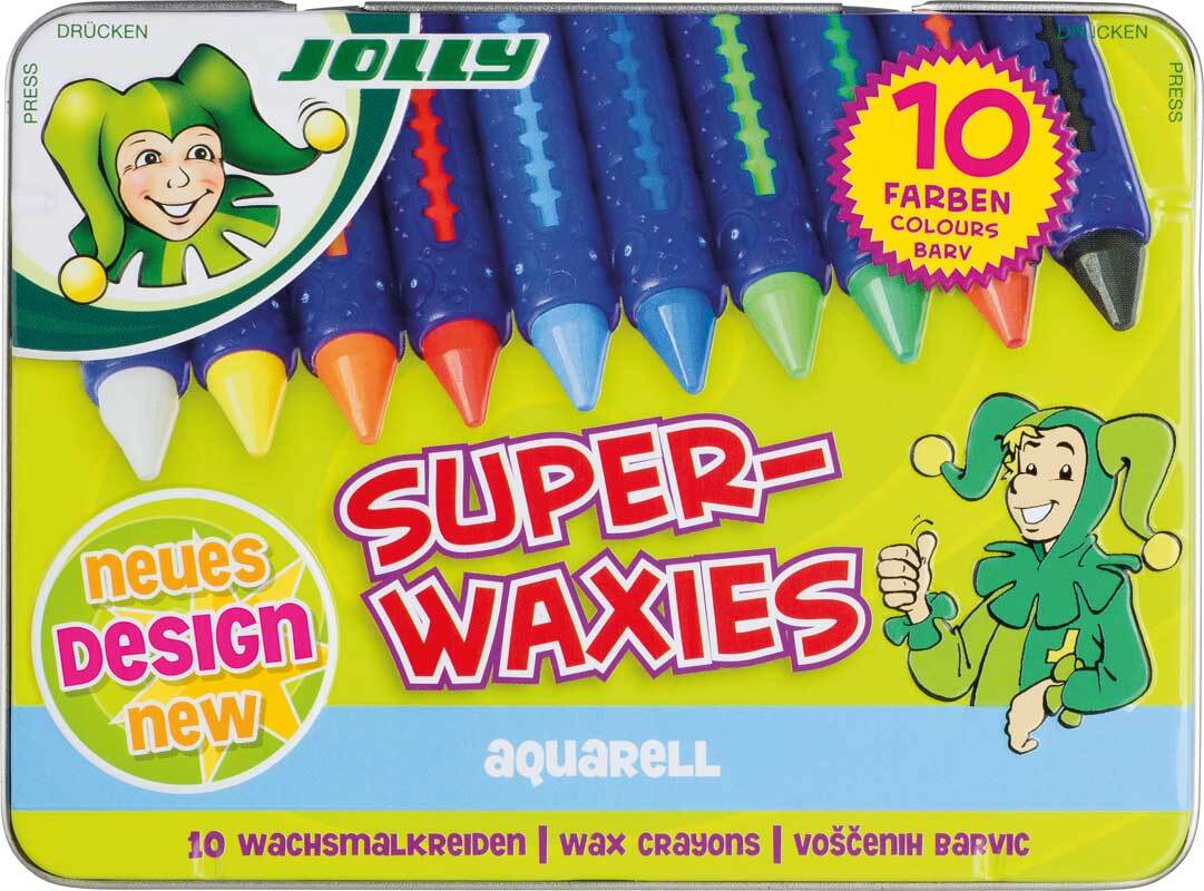 Wachsmalkreiden Jolly Superwaxies Aqua - 10 Farbe