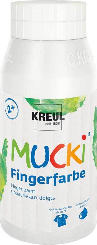 Fingerfarbe MUCKI - 750 ml, weiß