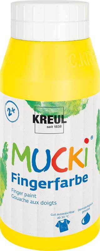 Fingerfarbe MUCKI - 750 ml, gelb