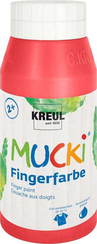 Fingerfarbe MUCKI - 750 ml, rot