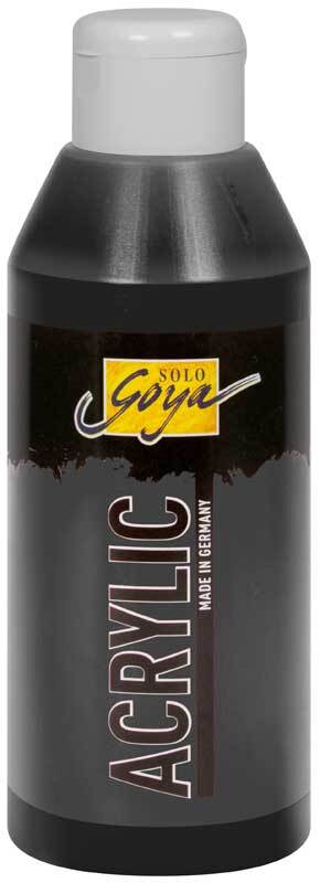 Acrylfarbe Acrylic Solo Goya - 250 ml, schwarz