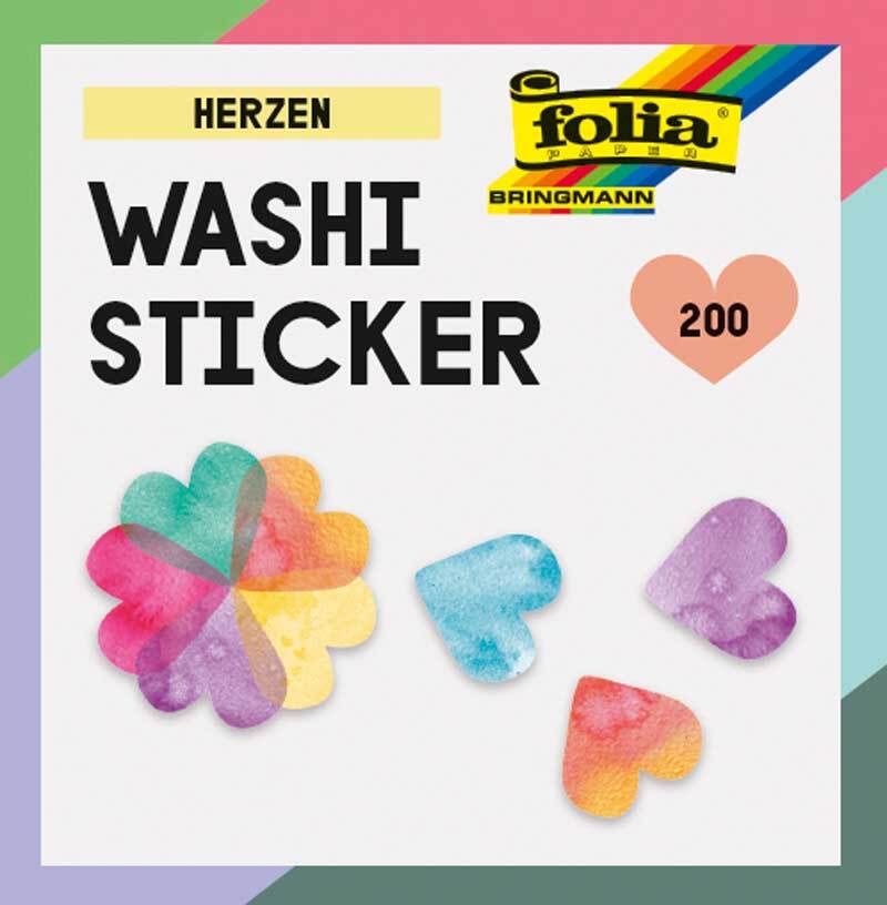 Washi Sticker - Herzen