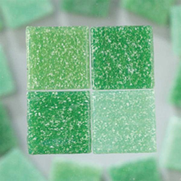 Mosaik Glassteine - 200 g, grünmix