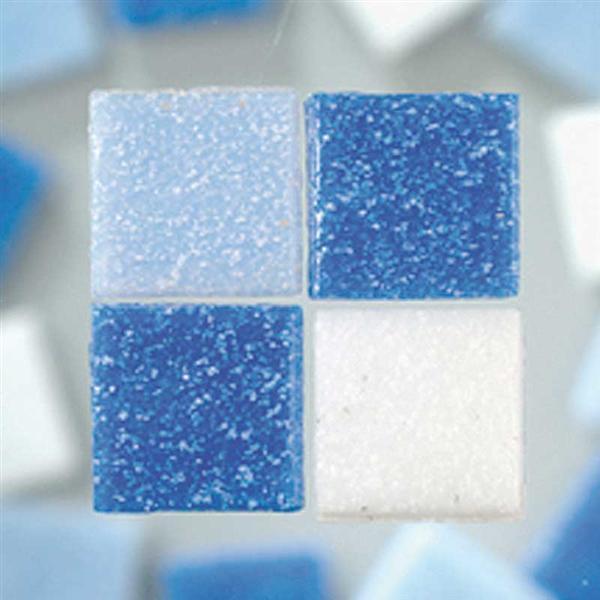 Mosaik Glassteine - 200 g, blaumix
